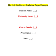 The U.S. Healthcare Evolution Paper Example